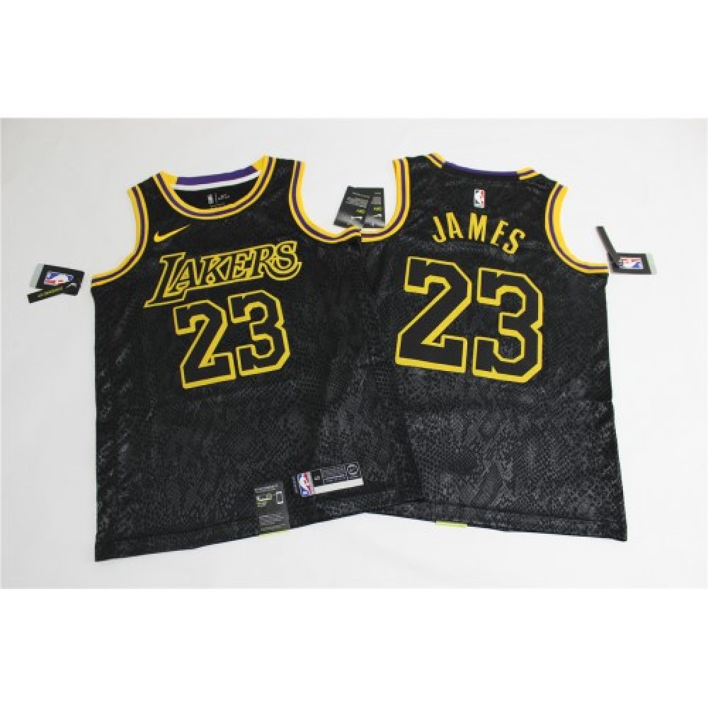 Men's Los Angeles Lakers LeBron James #23 Black Swingman Jersey - City Edition-Pro Kit Vault | Brand New 26/27 Sports Jerseys